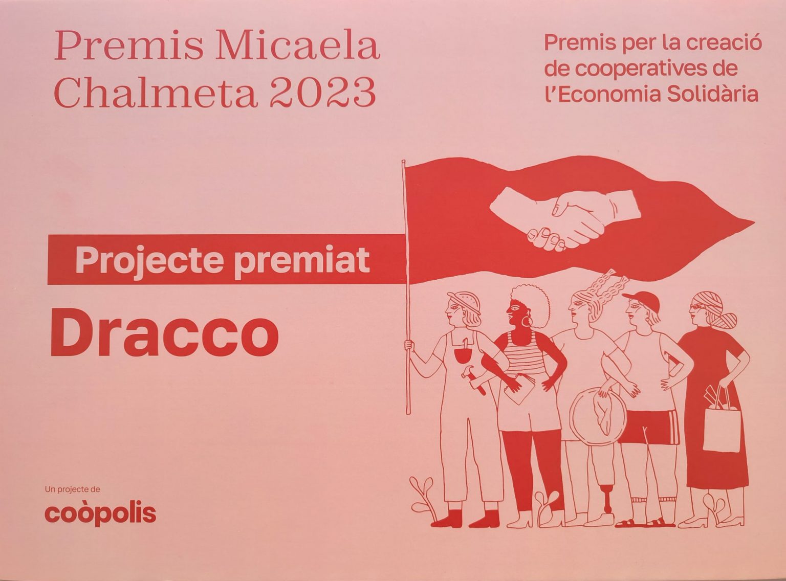 Cartel del proyecto Draccoo premiado en los Premis Micaela Chalmeta 2023